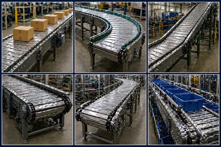Common Slat Conveyor Types and Their Applications